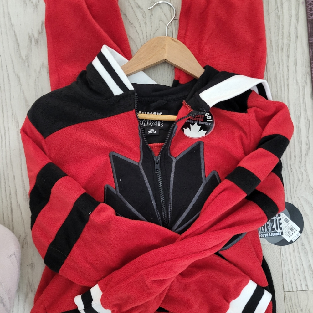 Cozy Red and Black Kids One Piece by